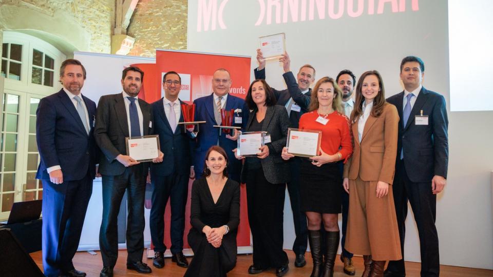 De winnaars van de Morningstar Awards in Luxembourg.