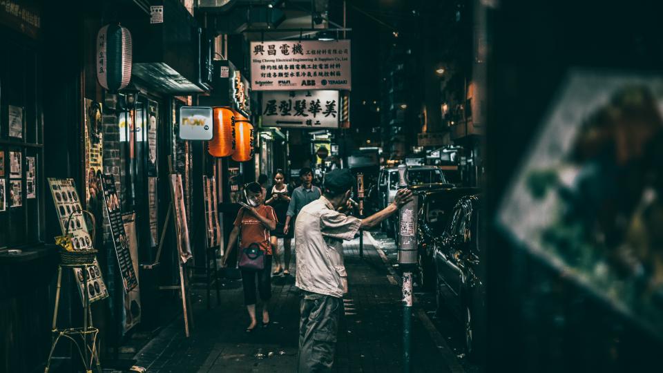 Straat in Shanghai. Foto: Lee Aik Soon Straat in Shanghai. Foto: Lee Aik Soon