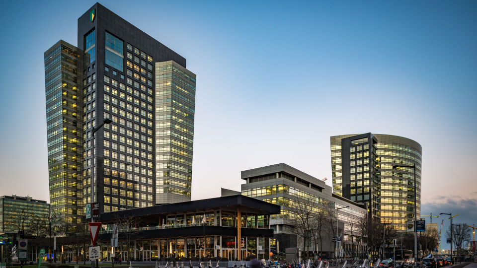 ABN Amro, hoofdkantoor in Amsterdam ABN Amro, hoofdkantoor in Amsterdam