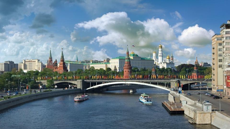 Moskou, met het Kremlin Moskou, met het Kremlin