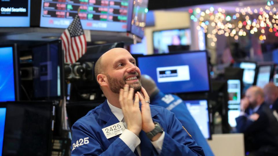 Wall Street, euforie op handelsvloer 