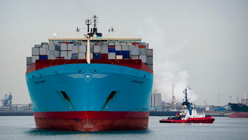 Japanse vrachtschip Carsten Maersk 