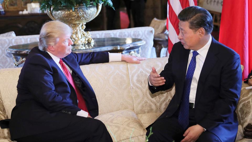 President Trump en president Xi-Jinping