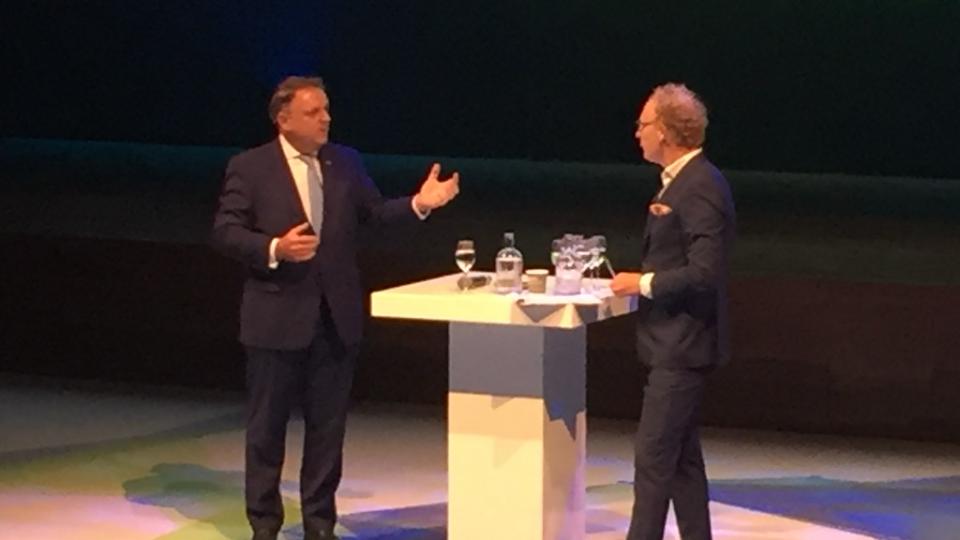 Neil Dwane en dagvoorzitter Rens de Jong