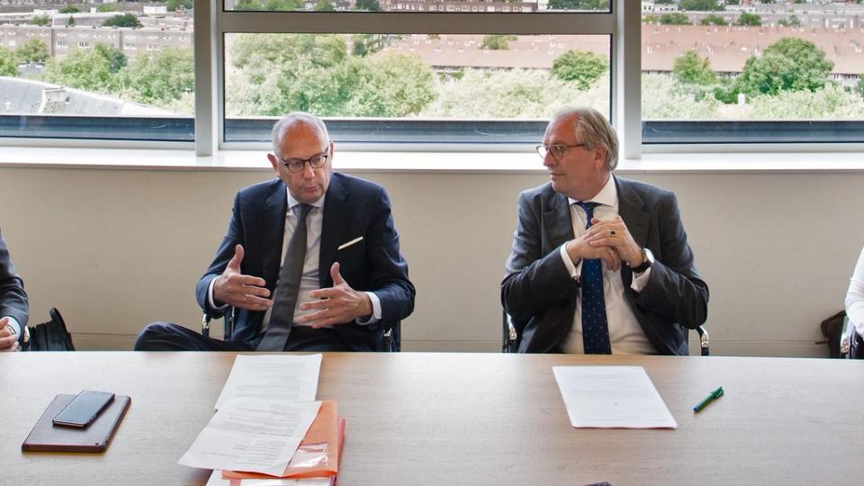 Paul De Winter, CEO Bank Delen en Pim Baljet, CEO Oyens & Van Eeghen Paul De Winter, CEO Bank Delen en Pim Baljet, CEO Oyens & Van Eeghen