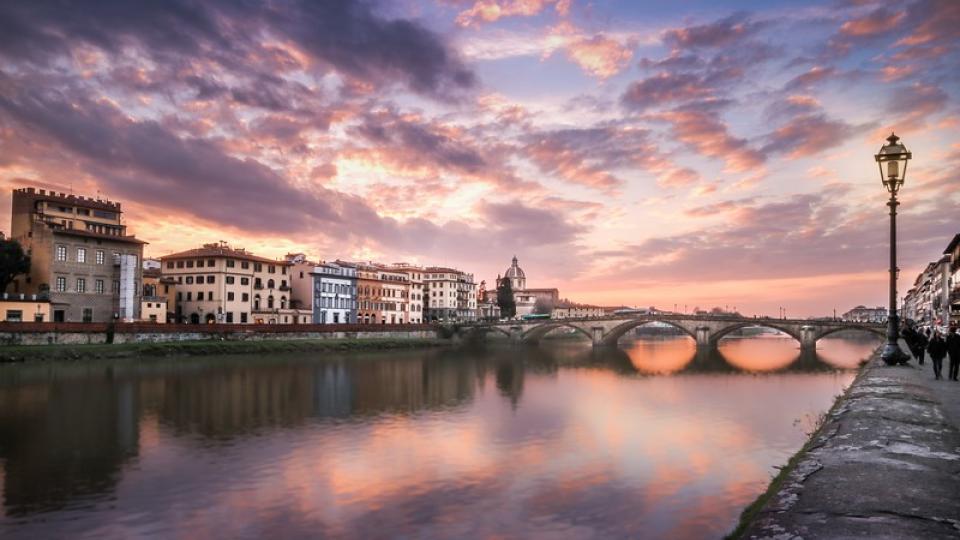 Florence bij zonsopgang 