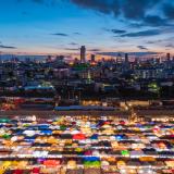 Ratchada markt in Bankok, Thailand