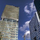 Kantorenlocatie van Lightrock in Utrecht: Central Park. Naast stadkantoor(wit) en World Trade Centre. Foto & Copyright: ANP/Hollandse Hoogte/Werry Crone