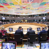 EU ministers van financiën bij elkaar in Brussel. Foto: EU Council.