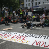 Protest bij WEF, 2022