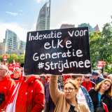 Protest om pensioen