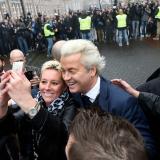 Geert Wilders op campagne
