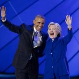 President Barack Obama en Hillary Clinton