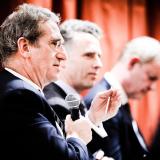 Lex Hoogduin, Lukas Daalder en Hans Betlem in debat 