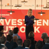Barbara Baarsma tijdens Investment Outlook
